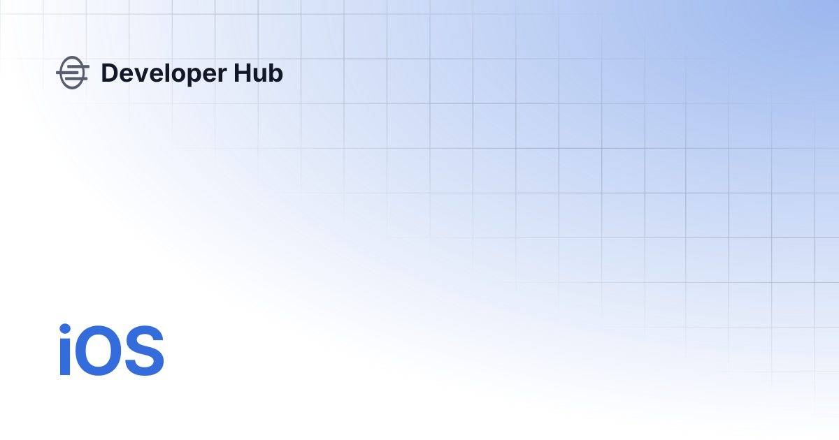 iOS | Developer Hub